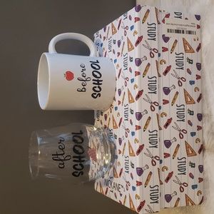 Adorable mug and glass set for teachers